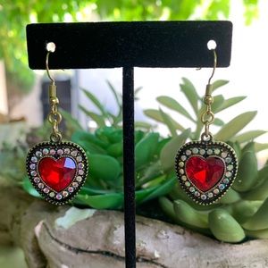 Red Heart Earrings